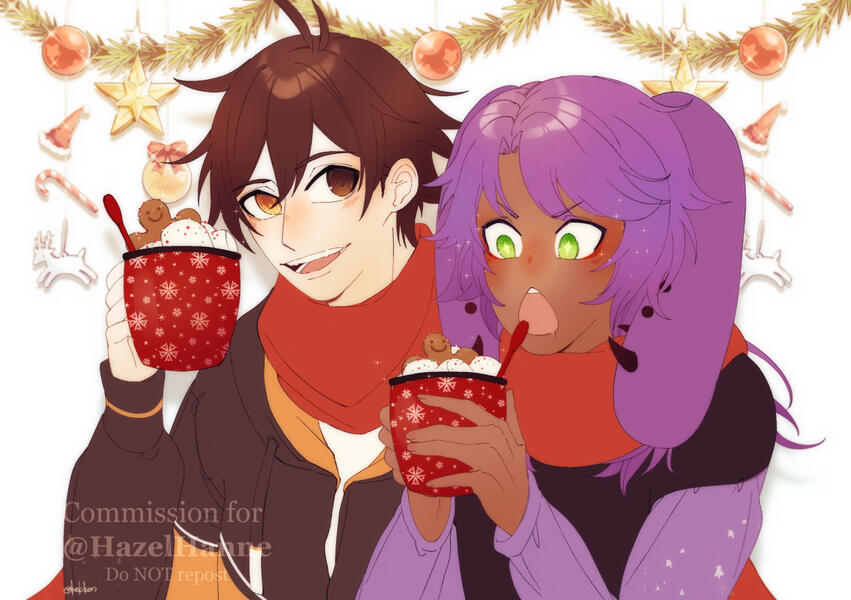 Commission for @HazelHanne on Twitter.