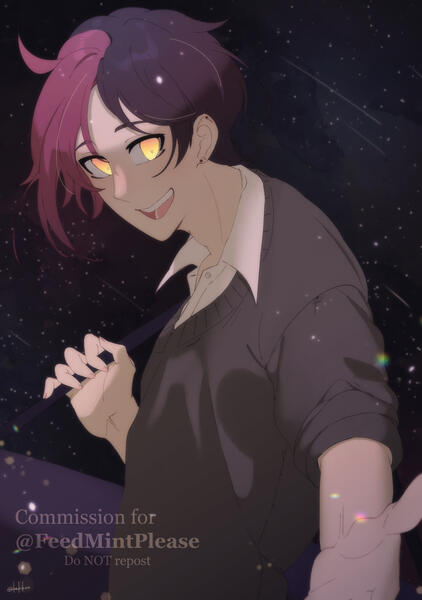 Commission for @FeedMintPlease on Twitter.